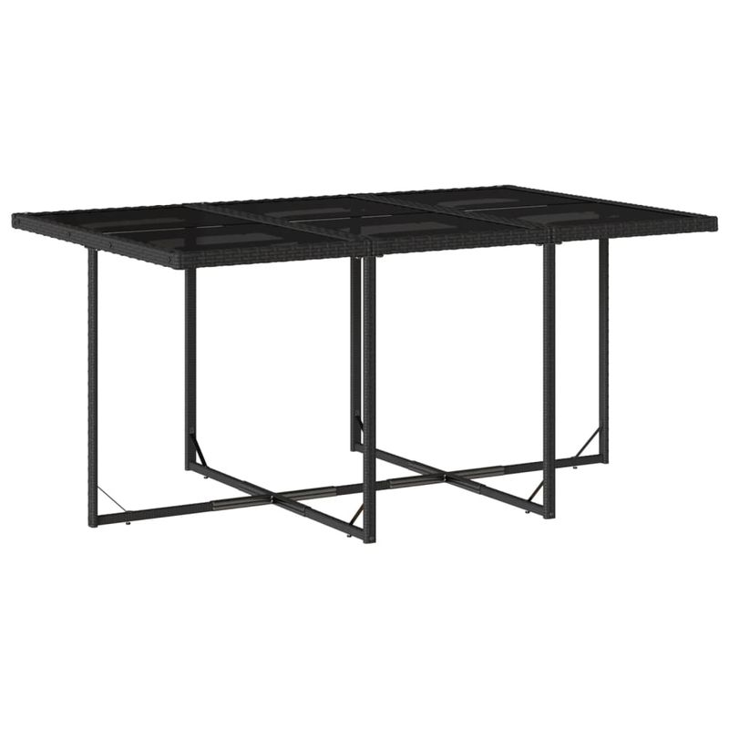Casa si Gradina - Gradina si terasa - Mobilier exterior - Seturi mobila gradina - Set mobilier de gradina cu perne, 7 piese, negru, poliratan - Infinity.ro