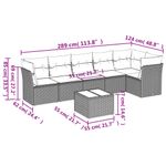 Casa si Gradina - Gradina si terasa - Mobilier exterior - Seturi mobila gradina - Set canapele de gradina cu perne, 7 piese, maro, poliratan - Infinity.ro