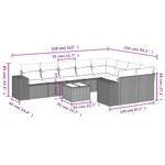 Casa si Gradina - Gradina si terasa - Mobilier exterior - Seturi mobila gradina - Set canapele de gradina cu perne, 10 piese, maro, poliratan - Infinity.ro