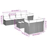 Casa si Gradina - Gradina si terasa - Mobilier exterior - Seturi mobila gradina - Set canapele de gradina cu perne, 8 piese, maro, poliratan - Infinity.ro