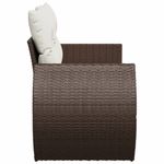Casa si Gradina - Gradina si terasa - Mobilier exterior - Canapele si fotolii gradina - Canapea de gradina cu perne, 2 locuri, maro, poliratan - Infinity.ro