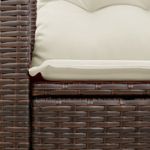 Casa si Gradina - Gradina si terasa - Mobilier exterior - Canapele si fotolii gradina - Canapea de gradina cu perne, 2 locuri, maro, poliratan - Infinity.ro