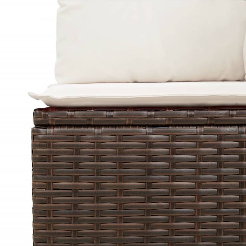 Casa si Gradina - Gradina si terasa - Mobilier exterior - Seturi mobila gradina - Set canapele de gradina cu perne, 11 piese, maro, poliratan - Infinity.ro