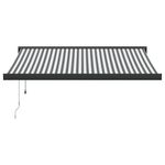 Casa si Gradina - Gradina si terasa - Umbrele si pavilioane - Umbrele - Copertina retractabila antracit/alb, 3x2,5 m, textil/aluminiu - Infinity.ro