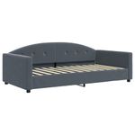 Casa si Gradina - Mobilier - Paturi si accesorii - Paturi - Cadru de pat, gri inchis, 100x200 cm, catifea - Infinity.ro