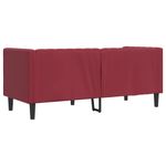 Casa si Gradina - Mobilier - Canapele si coltare - Canapele - Canapea Chesterfield cu 2 locuri, rosu vin, piele ecologica - Infinity.ro
