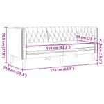 Casa si Gradina - Mobilier - Canapele si coltare - Canapele - Canapea Chesterfield cu 2 locuri, rosu vin, piele ecologica - Infinity.ro