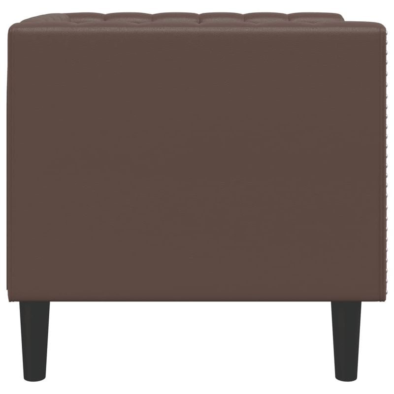 Casa si Gradina - Mobilier - Scaune si fotolii - Fotolii - Fotoliu Chesterfield, maro, piele ecologica - Infinity.ro