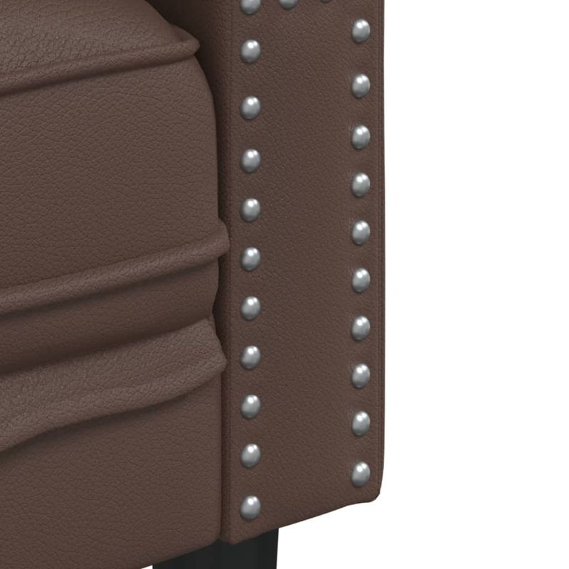 Casa si Gradina - Mobilier - Scaune si fotolii - Fotolii - Fotoliu Chesterfield, maro, piele ecologica - Infinity.ro