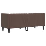 Casa si Gradina - Mobilier - Canapele si coltare - Canapele - Canapea Chesterfield cu 2 locuri, maro, piele ecologica - Infinity.ro