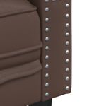 Casa si Gradina - Mobilier - Canapele si coltare - Canapele - Canapea Chesterfield cu 2 locuri, maro, piele ecologica - Infinity.ro