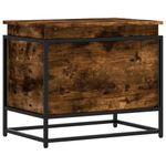Casa si Gradina - Mobilier - Organizare si depozitare - Cutii depozitare - Cutie depozitare stejar afumat 60x40x51,5 cm lemn prelucrat - Infinity.ro
