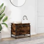 Casa si Gradina - Mobilier - Organizare si depozitare - Cutii depozitare - Cutie depozitare stejar afumat 60x40x51,5 cm lemn prelucrat - Infinity.ro