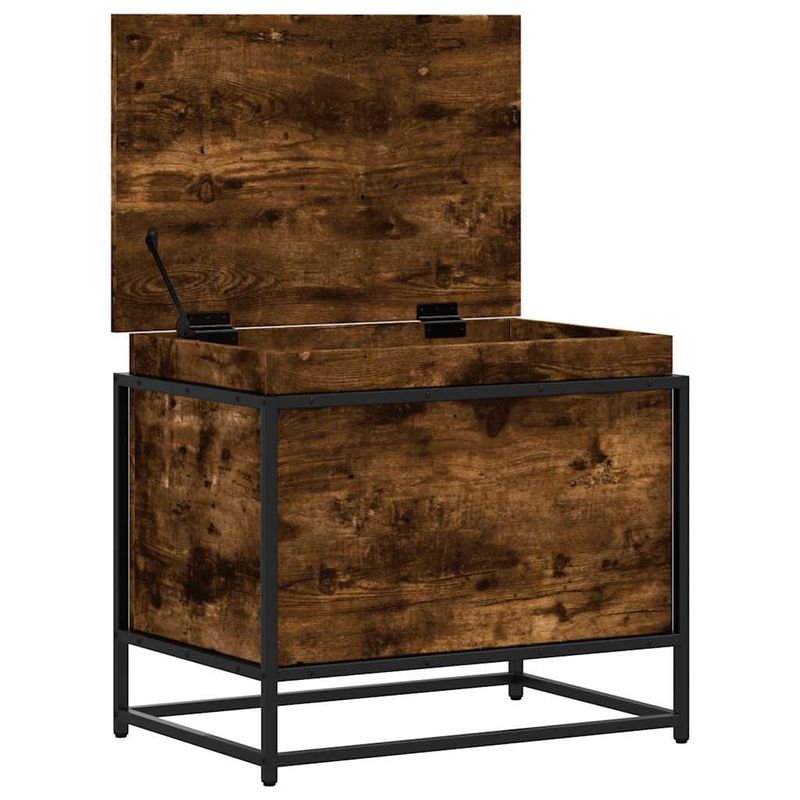 Casa si Gradina - Mobilier - Organizare si depozitare - Cutii depozitare - Cutie depozitare stejar afumat 60x40x51,5 cm lemn prelucrat - Infinity.ro