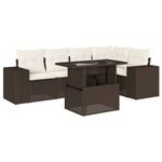 Casa si Gradina - Gradina si terasa - Mobilier exterior - Seturi mobila gradina - Set canapele de gradina cu perne, 6 piese, maro, poliratan - Infinity.ro
