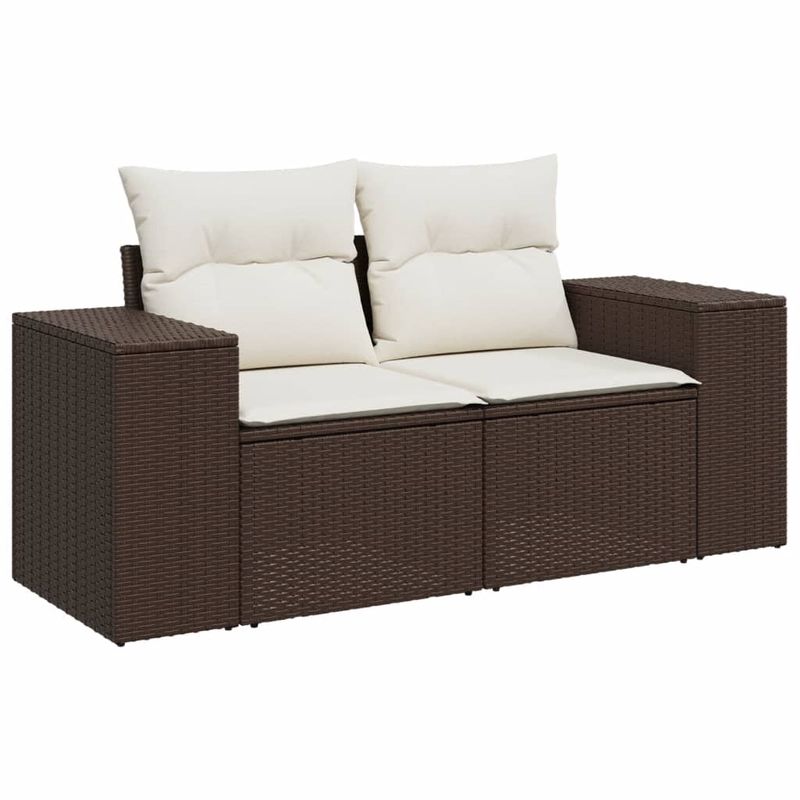 Casa si Gradina - Gradina si terasa - Mobilier exterior - Seturi mobila gradina - Set canapele de gradina cu perne, 6 piese, maro, poliratan - Infinity.ro