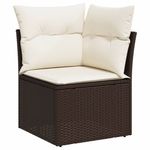 Casa si Gradina - Gradina si terasa - Mobilier exterior - Seturi mobila gradina - Set canapele de gradina cu perne, 6 piese, maro, poliratan - Infinity.ro
