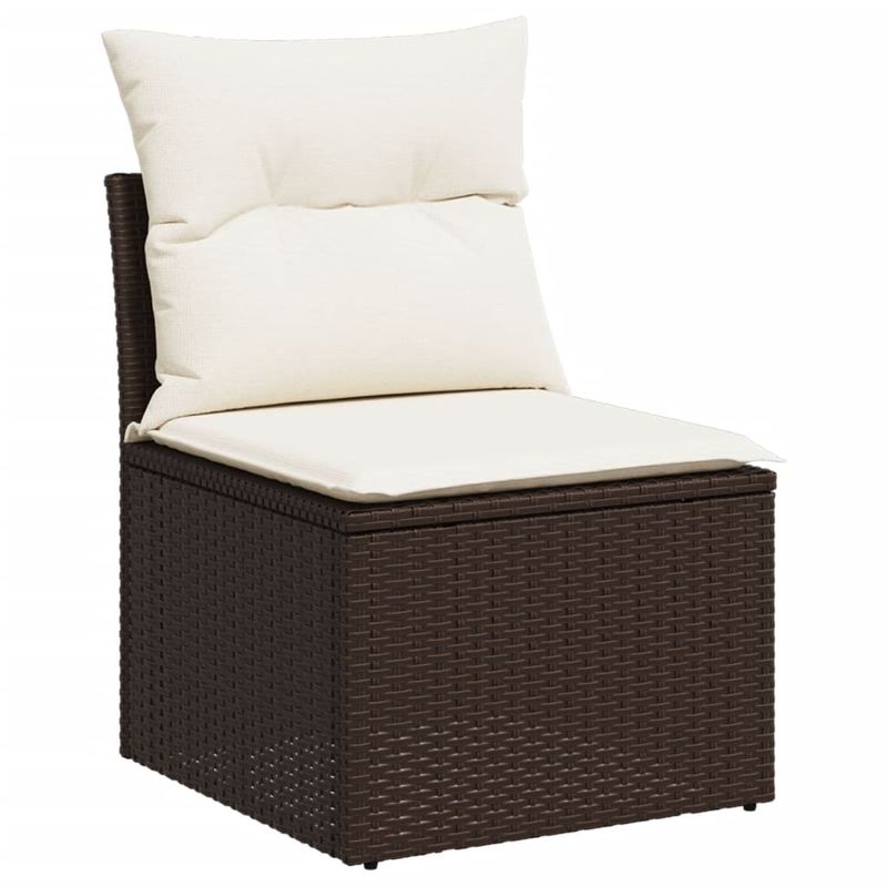 Casa si Gradina - Gradina si terasa - Mobilier exterior - Seturi mobila gradina - Set canapele de gradina cu perne, 6 piese, maro, poliratan - Infinity.ro