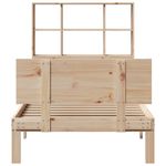 Casa si Gradina - Mobilier - Paturi si accesorii - Paturi - Pat cu biblioteca fara saltea, 90x200 cm, lemn masiv pin - Infinity.ro