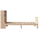 Casa si Gradina - Mobilier - Paturi si accesorii - Paturi - Pat cu biblioteca fara saltea, 90x200 cm, lemn masiv pin - Infinity.ro