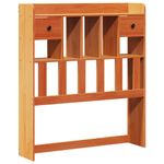 Casa si Gradina - Mobilier - Paturi si accesorii - Paturi - Pat biblioteca fara saltea maro ceruit 75x190 cm lemn masiv pin - Infinity.ro