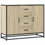 Casa si Gradina - Mobilier - Comode si corpuri - Comode - Dulap, stejar sonoma, 92x35x76 cm, lemn prelucrat - Infinity.ro