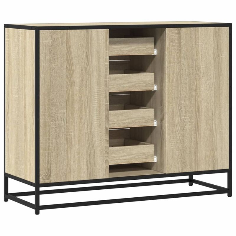 Casa si Gradina - Mobilier - Comode si corpuri - Comode - Dulap, stejar sonoma, 92x35x76 cm, lemn prelucrat - Infinity.ro