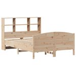 Casa si Gradina - Mobilier - Paturi si accesorii - Paturi - Pat cu biblioteca fara saltea, 150x200 cm, lemn masiv de pin - Infinity.ro