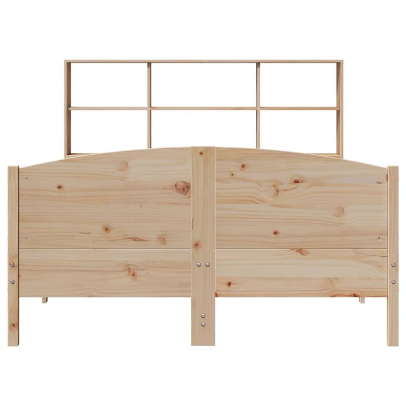 Casa si Gradina - Mobilier - Paturi si accesorii - Paturi - Pat cu biblioteca fara saltea, 150x200 cm, lemn masiv de pin - Infinity.ro