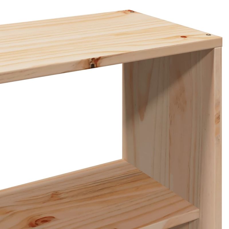 Casa si Gradina - Mobilier - Paturi si accesorii - Paturi - Pat cu biblioteca fara saltea, 150x200 cm, lemn masiv de pin - Infinity.ro