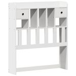 Casa si Gradina - Mobilier - Paturi si accesorii - Paturi - Cadru de pat fara saltea, alb, 75x190 cm, lemn masiv de pin - Infinity.ro