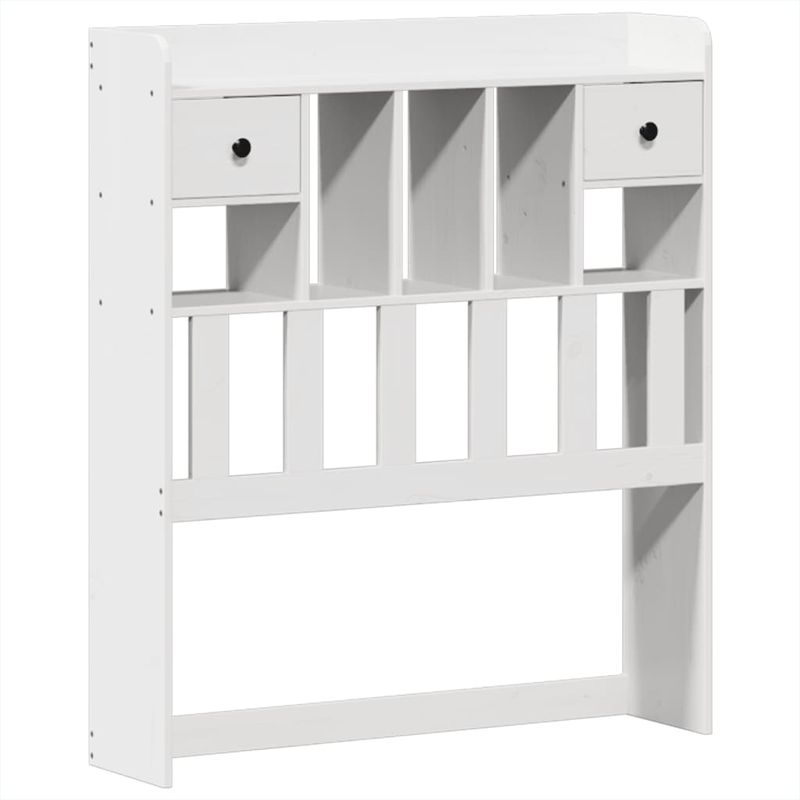 Casa si Gradina - Mobilier - Paturi si accesorii - Paturi - Cadru de pat fara saltea, alb, 75x190 cm, lemn masiv de pin - Infinity.ro