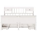 Casa si Gradina - Mobilier - Paturi si accesorii - Paturi - Pat cu biblioteca fara saltea, 180x200 cm, lemn masiv de pin - Infinity.ro
