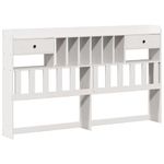 Casa si Gradina - Mobilier - Paturi si accesorii - Paturi - Pat cu biblioteca fara saltea, 180x200 cm, lemn masiv de pin - Infinity.ro