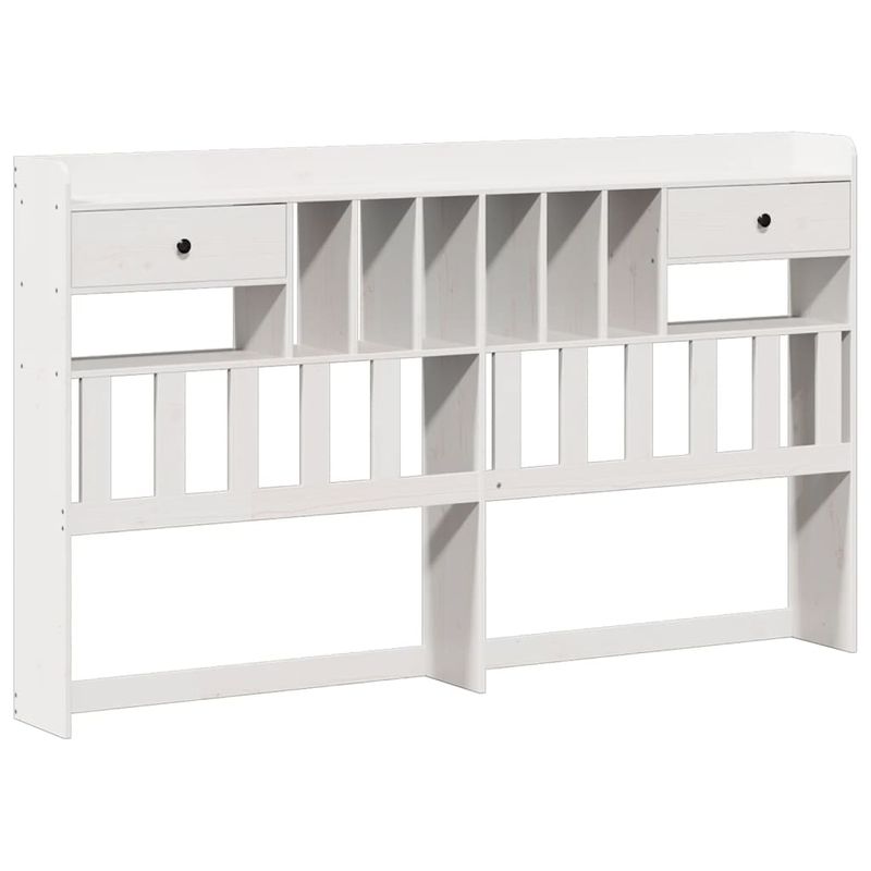 Casa si Gradina - Mobilier - Paturi si accesorii - Paturi - Pat cu biblioteca fara saltea, 180x200 cm, lemn masiv de pin - Infinity.ro