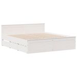 Casa si Gradina - Mobilier - Paturi si accesorii - Paturi - Pat cu biblioteca fara saltea, 180x200 cm, lemn masiv de pin - Infinity.ro