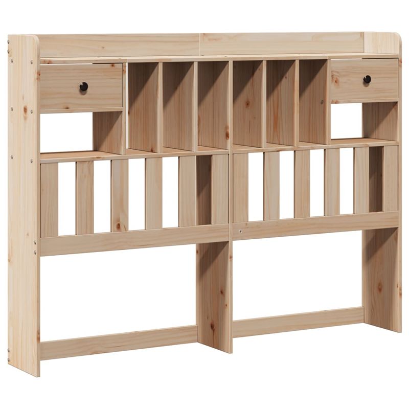 Casa si Gradina - Mobilier - Paturi si accesorii - Paturi - Pat cu biblioteca fara saltea, 140x200 cm, lemn masiv de pin - Infinity.ro