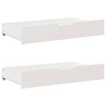 Casa si Gradina - Mobilier - Paturi si accesorii - Paturi - Cadru de pat fara saltea, alb, 75x190 cm, lemn masiv de pin - Infinity.ro