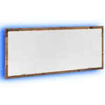 Casa si Gradina - Mobilier - Mobilier baie - Oglinzi baie - Oglinda de baie LED lemn vechi, 100x8,5x37 cm lemn prelucrat - Infinity.ro