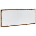 Casa si Gradina - Mobilier - Mobilier baie - Oglinzi baie - Oglinda de baie LED lemn vechi, 100x8,5x37 cm lemn prelucrat - Infinity.ro