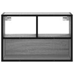 Casa si Gradina - Mobilier - Comode si corpuri - Comode - Dulap TV, gri sonoma, 60x31x39,5 cm, lemn prelucrat si metal - Infinity.ro