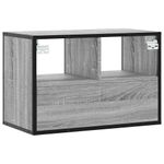 Casa si Gradina - Mobilier - Comode si corpuri - Comode - Dulap TV, gri sonoma, 60x31x39,5 cm, lemn prelucrat si metal - Infinity.ro