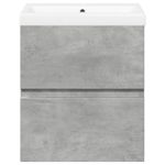 Casa si Gradina - Mobilier - Seturi de mobilier - Seturi baie - Set mobilier de baie, 2 piese, gri beton, lemn compozit - Infinity.ro