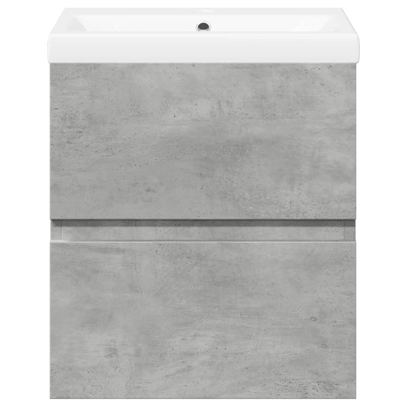 Casa si Gradina - Mobilier - Seturi de mobilier - Seturi baie - Set mobilier de baie, 2 piese, gri beton, lemn compozit - Infinity.ro