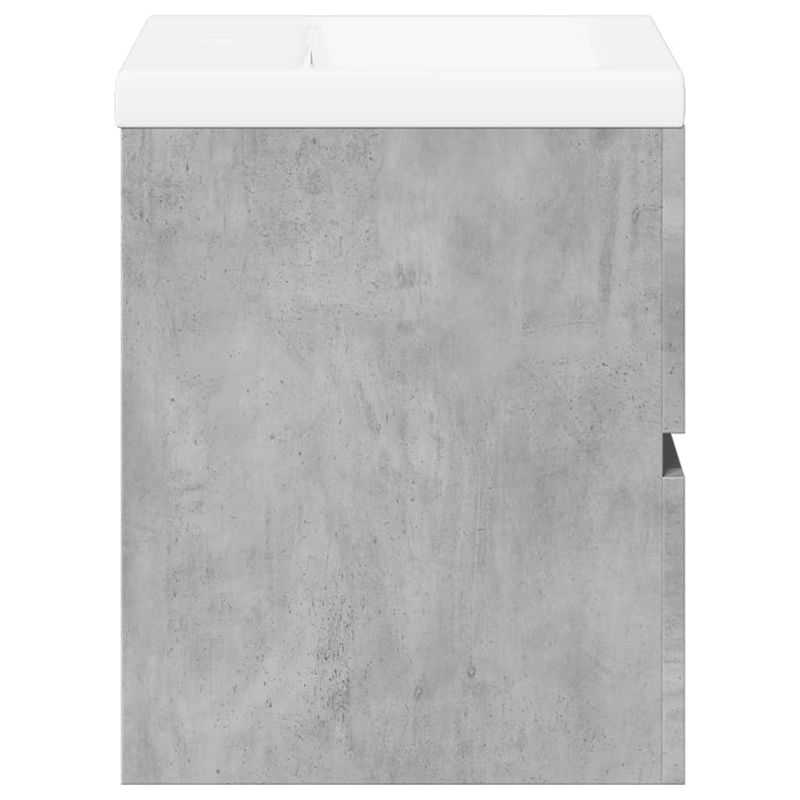 Casa si Gradina - Mobilier - Seturi de mobilier - Seturi baie - Set mobilier de baie, 2 piese, gri beton, lemn compozit - Infinity.ro