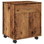 Casa si Gradina - Mobilier - Dulapuri si sifoniere - Dulapuri - Dulap cu roti, lemn vechi, 45x38x54 cm, lemn prelucrat - Infinity.ro