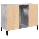 Casa si Gradina - Mobilier - Mobilier baie - Comode baie - Dulap de chiuveta, gri beton, 80x33x60 cm, lemn prelucrat - Infinity.ro