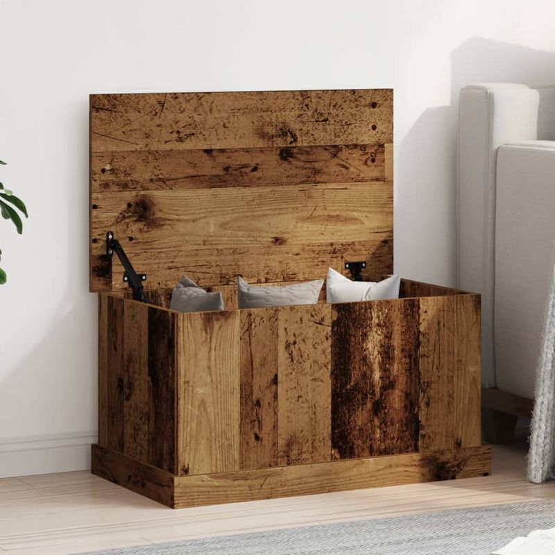 Casa si Gradina - Mobilier - Organizare si depozitare - Cutii depozitare - Cutie de depozitare lemn vechi 70x40x38 cm lemn prelucrat - Infinity.ro