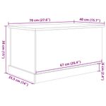Casa si Gradina - Mobilier - Organizare si depozitare - Cutii depozitare - Cutie de depozitare lemn vechi 70x40x38 cm lemn prelucrat - Infinity.ro