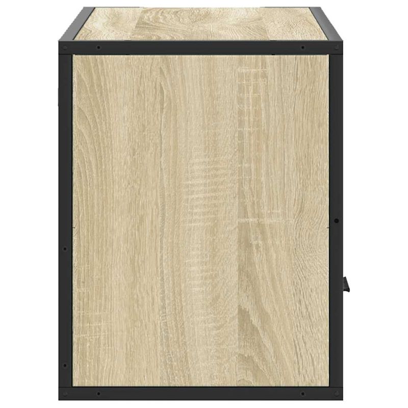 Casa si Gradina - Mobilier - Comode si corpuri - Comode - Dulap TV, stejar sonoma, 80x31x39,5 cm, lemn prelucrat si metal - Infinity.ro